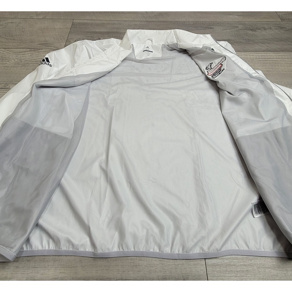 ⛳Adidas Golf Climastorm Jacket Mens 2XL White Zip TaylorMade Pebble Beach 2018 - Picture 11 of 16